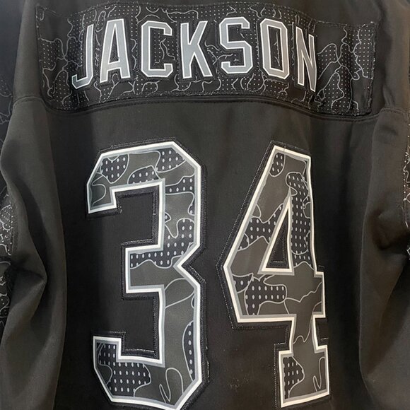 Black BO Jackson Las Vegas Raiders Jersey #34 Nike - Picture 8 of 8